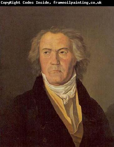 Ferdinand Georg Waldmuller Picture representing Ludwig van Beethoven in 1823